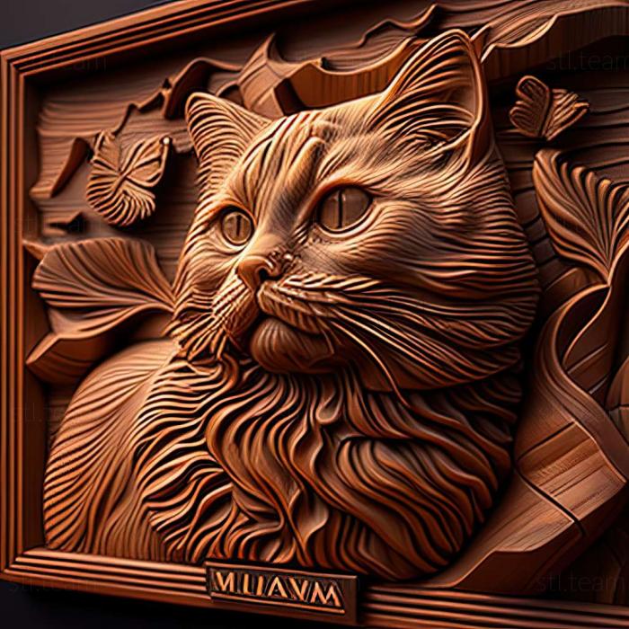 3D модель Тасманская кошка мэнкс (STL)